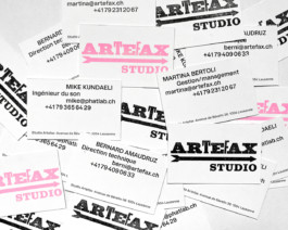 Visit cards for Artefax