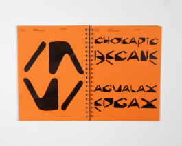 Typeface specimen of the workshop