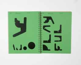 Typeface specimen of the workshop