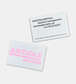 Visit cards for Artefax