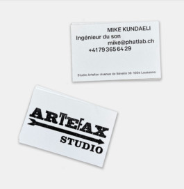 Visit cards for Artefax